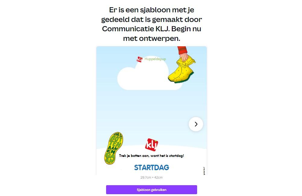 Canva sjabloon jaarthema